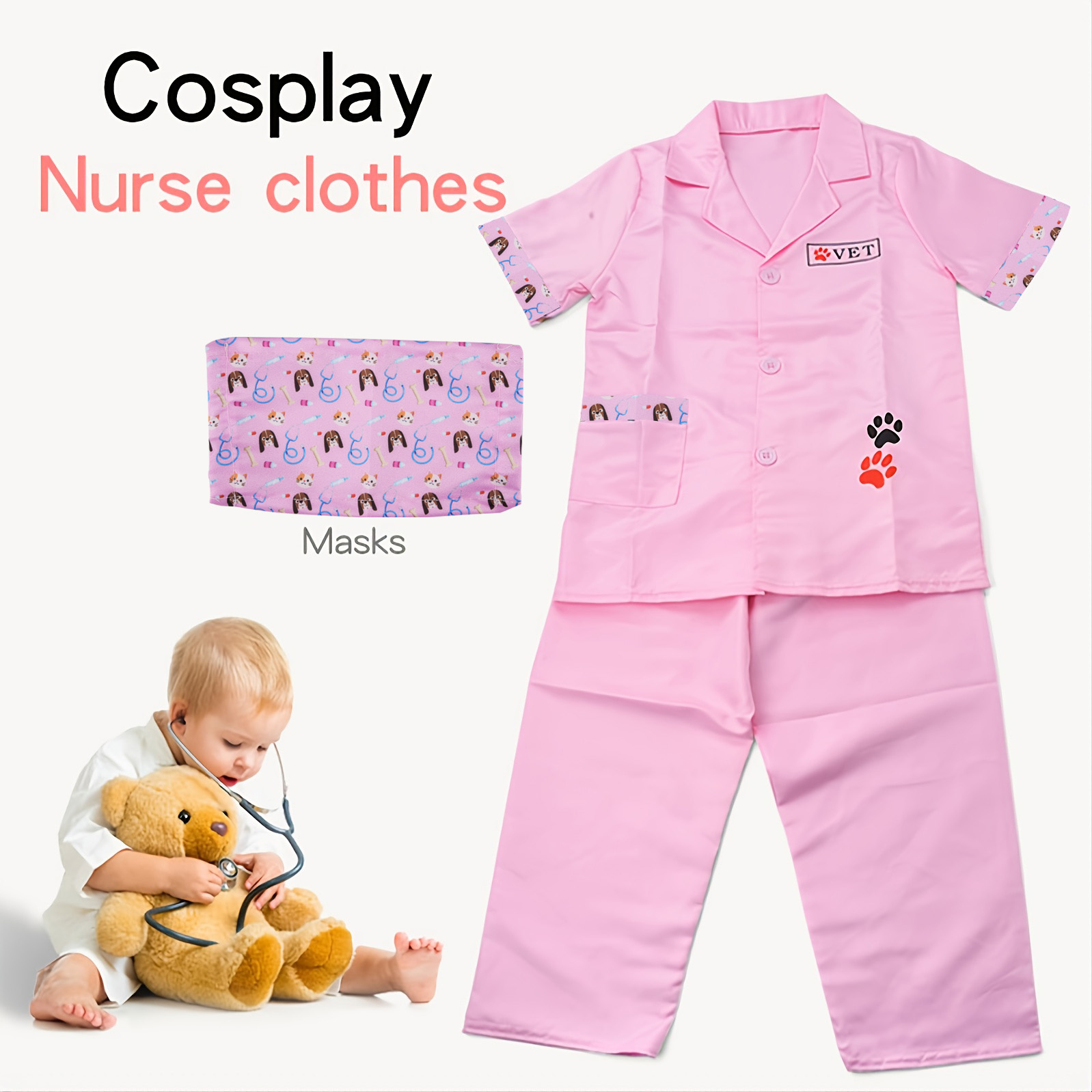 Kids Toys Doctor Set - Çocuk Evcil Hayvan Doktoru Rol Oynama