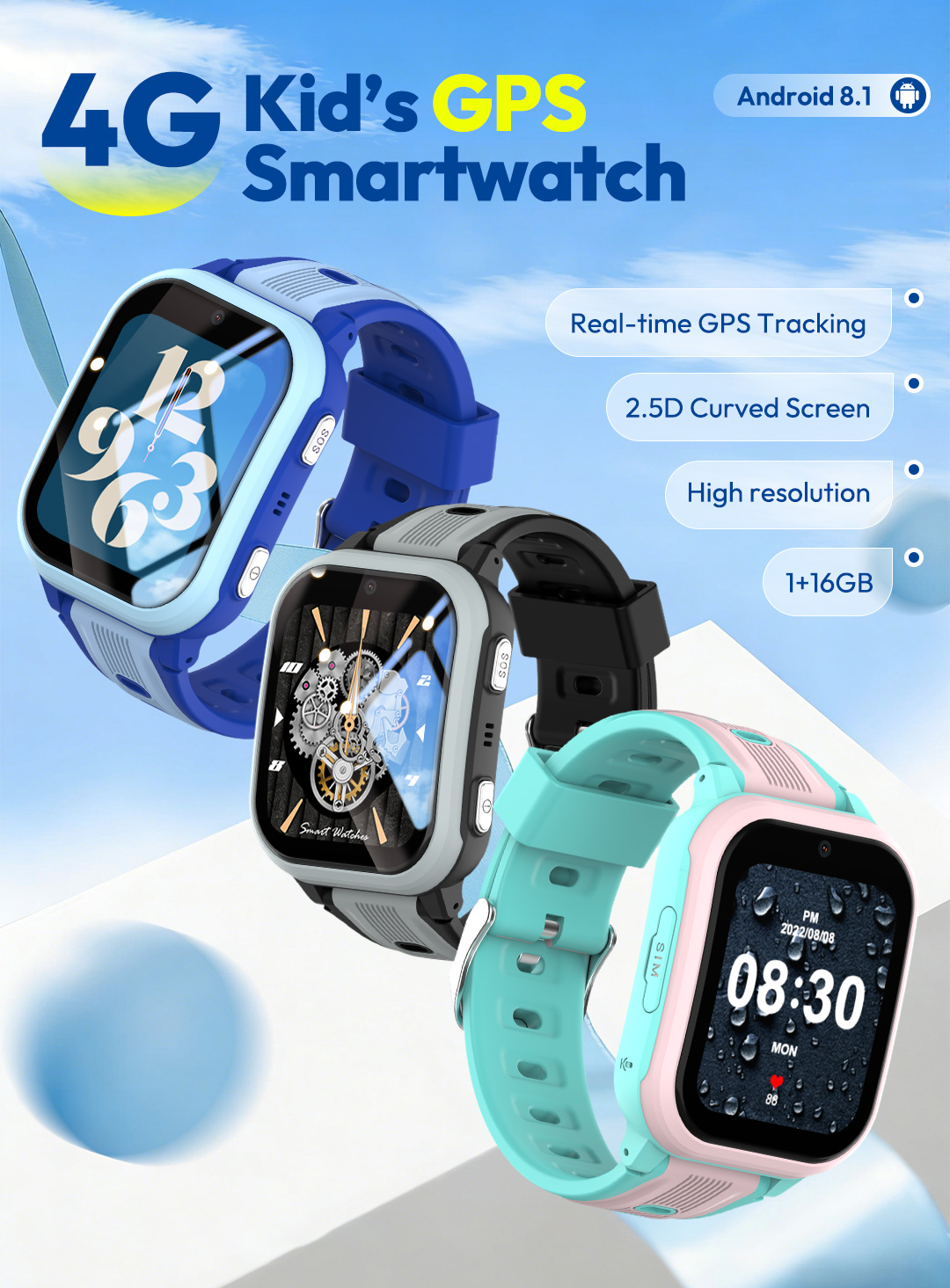 Kids Smartwatch Gps - Wonlex 4G Çocuklar için Akıllı Saat