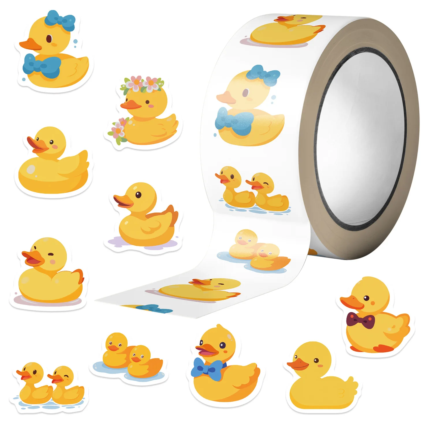 Kids Toys Yellow - 500 adet/rulo karikatür sarı ördek rulo