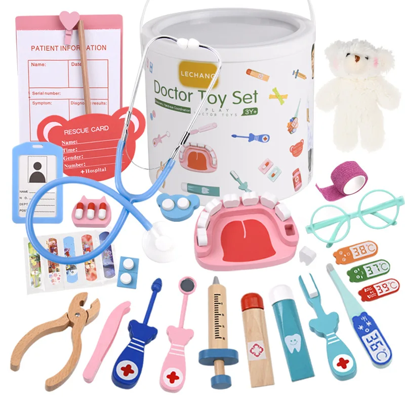 Ahşap doktor seti oyna Pretend - Kids Toys Doctor Set incelemesi ve fiyatı