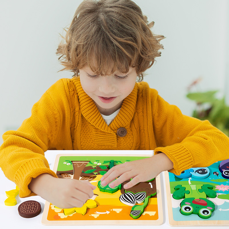 Bebek Oyuncak Ahşap 3D Bulmaca - Kids Toys Cycle incelemesi ve fiyatı